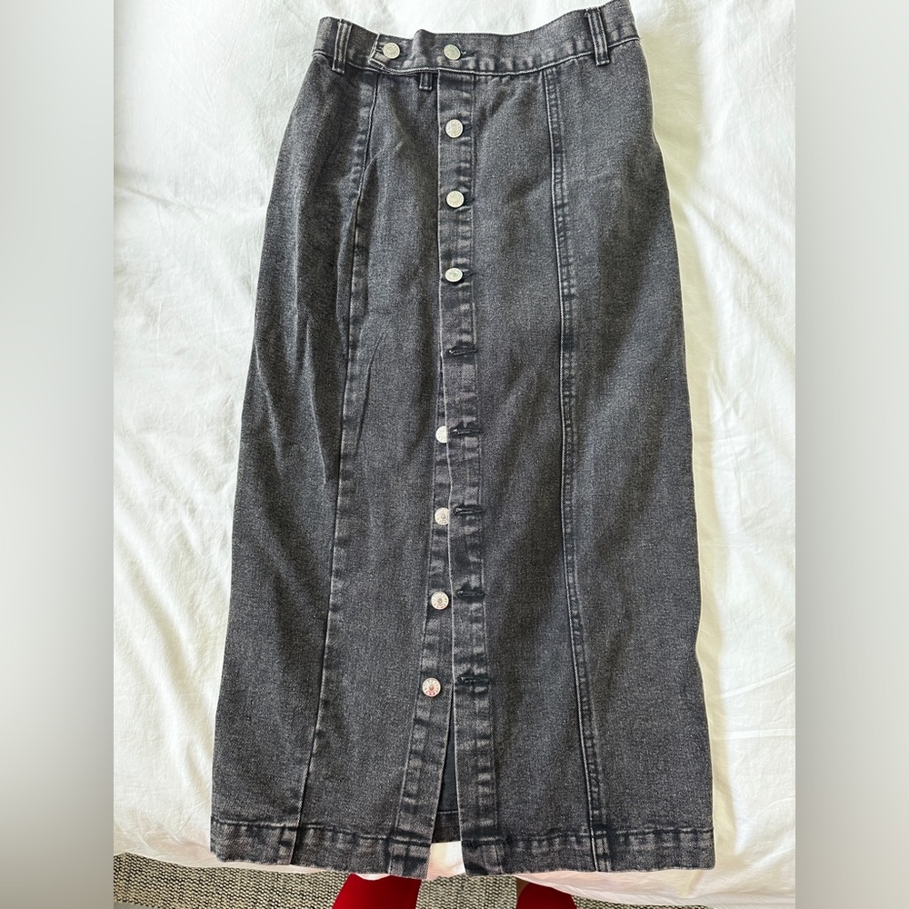 Jean pencil skirt